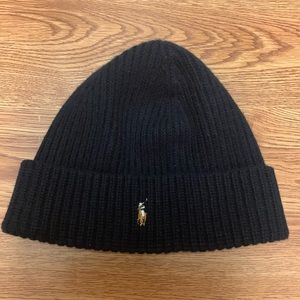 Navy Blue Ralph Lauren Polo Beanie